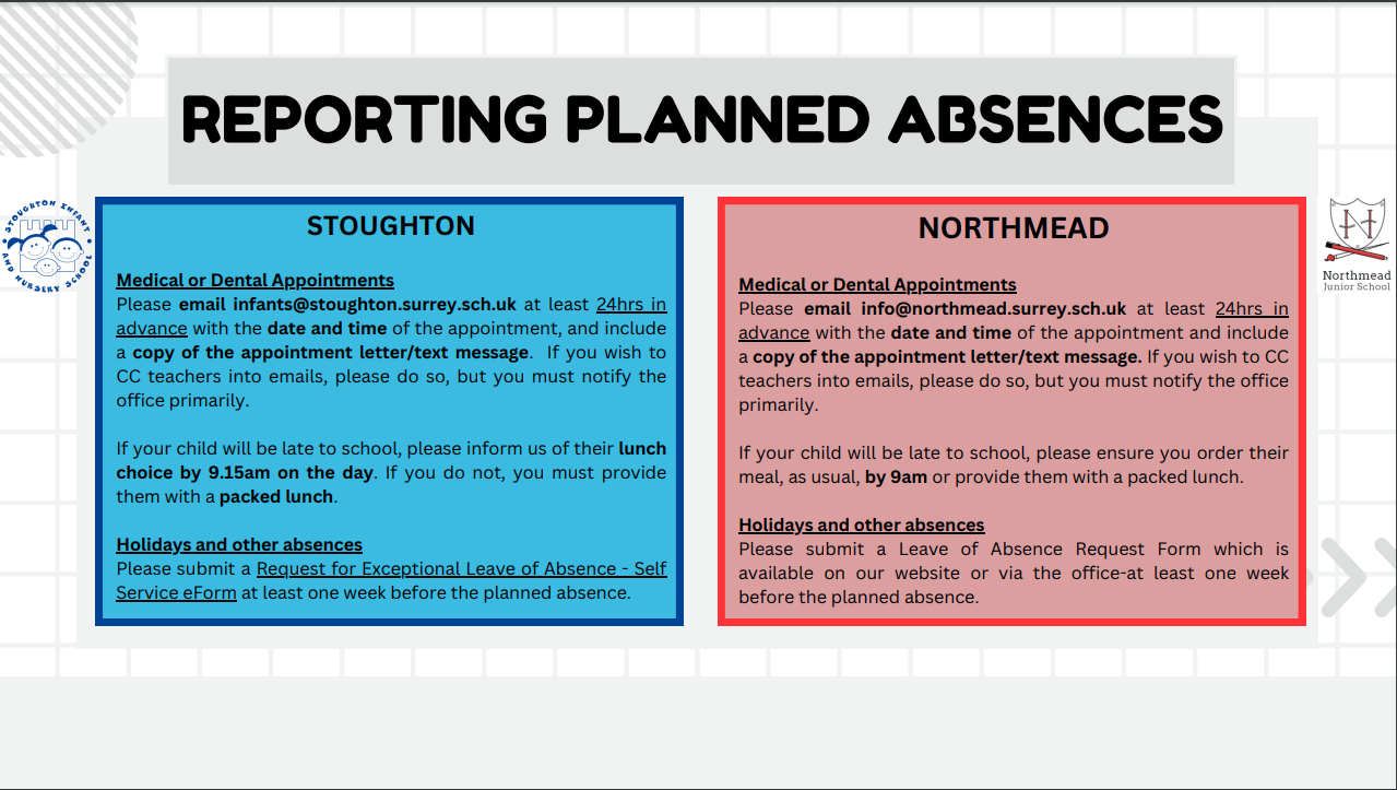 Reporting planned absence