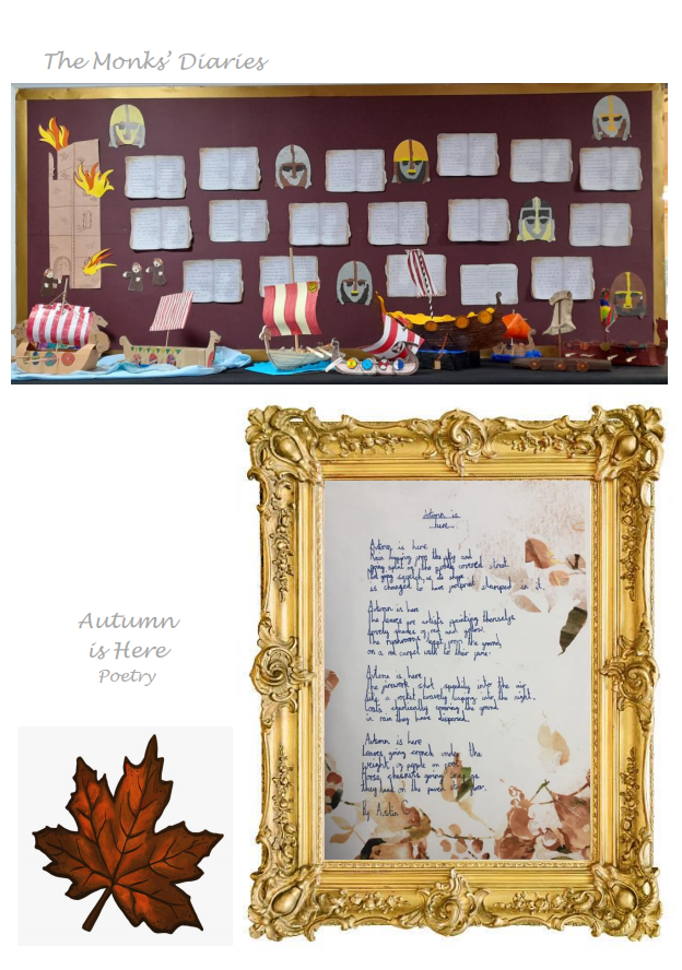 photos of children's written work