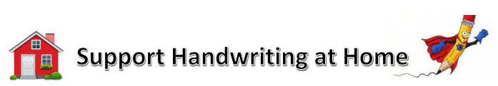 cartoon home and writing pencil
