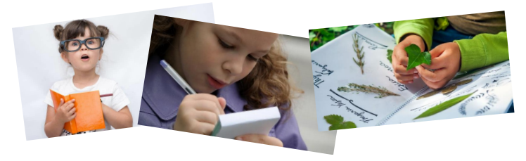 photos of children writing notes