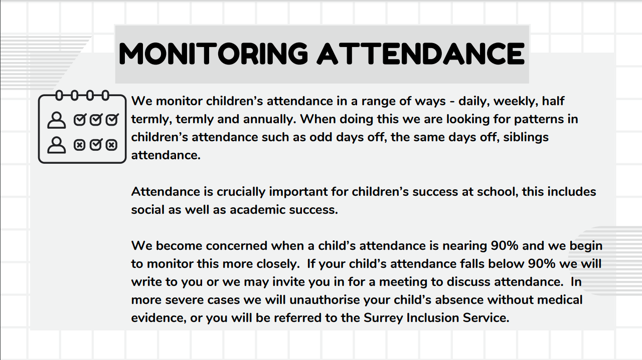 School monitoring attendance