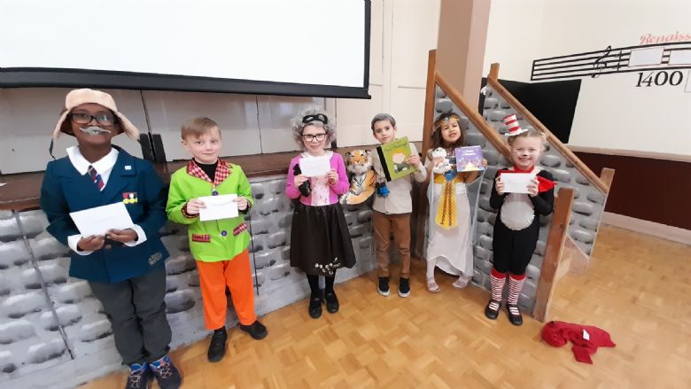 children dressed as book characters