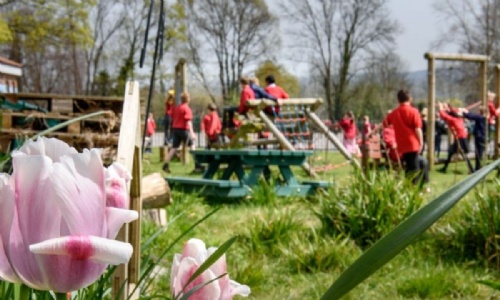 school playground and gardens
